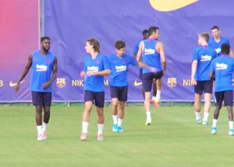 El Barça se entrena de cara al primer partido ante el Athletic