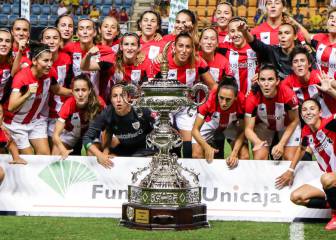 San Mamés ovacionó al Athletic Femenino en el Athletic-Barça