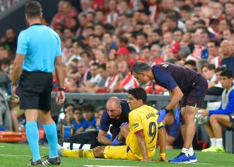 Barça confirm Suárez injury