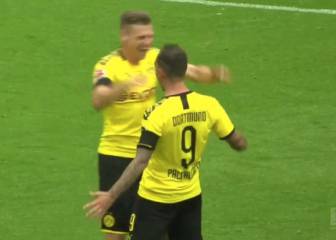 Doblete de Alcácer, la joya del Borussia: el 2do es un golazo