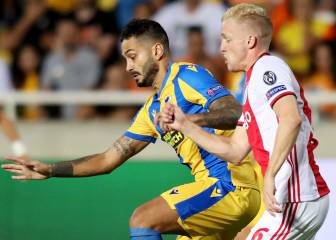 El Ajax empata a cero en Nicosia; Brujas y Slavia vencen