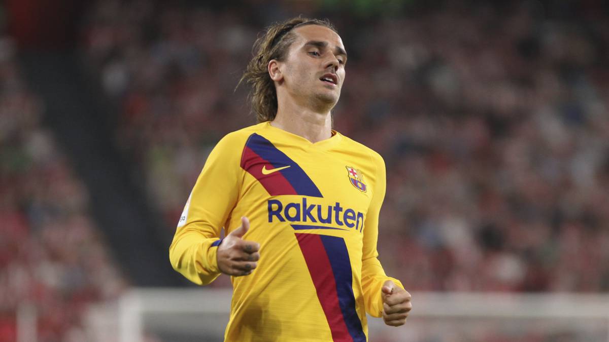 El delantero francés del Barcelona, Antoine Griezmann, durante un partido.