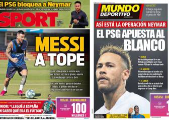 El pesimismo por Neymar llega a la prensa de Barcelona