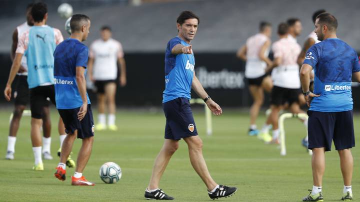 Marcelino no baja el ritmo a sus jugadores: "estamos tiesos"