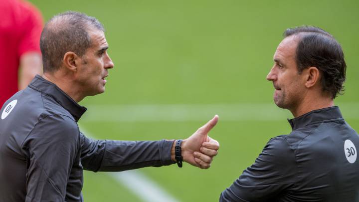 Etxebe: "Los jugadores, cuanto más arriba jueguen, mejor"