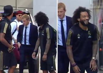 Tardy Ramos's attire causes Marcelo, Militao mirth
