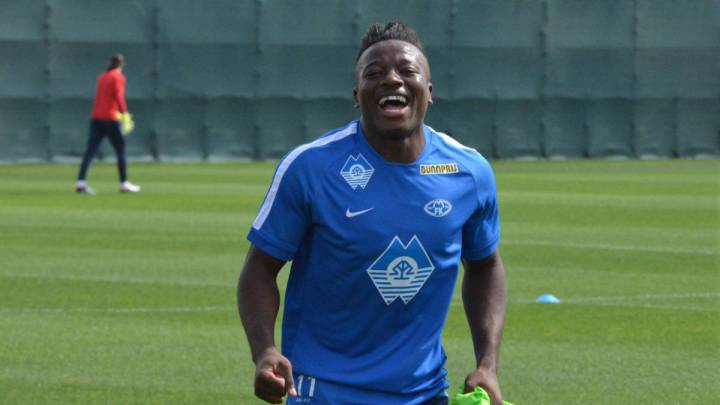 Las Palmas se queda sin Thomas Amang, que se va al Nástic