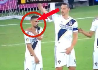 Zlatan 'politely' asks teammate to move out of the wall