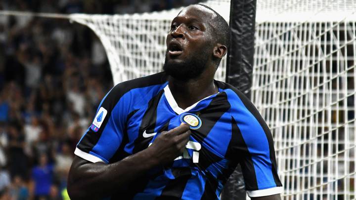 El delantero belga del Inter de Milán, Romelu Lukaku, durante un partido.