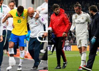 Neymar ahead of Bale for time out through injury