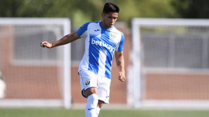 Facundo García durante un partido de pretemporada con el Leganés (foto vía Twitter @CDLeganes).