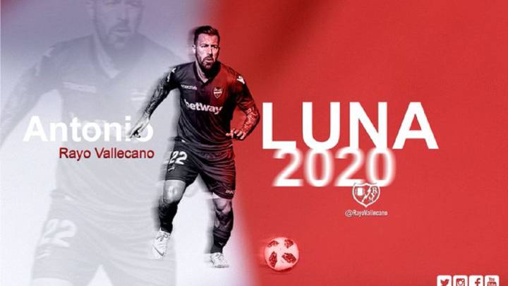 Luna jugará en el Rayo Vallecano cedido por el Levante.