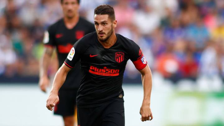 Koke con el Atlético.