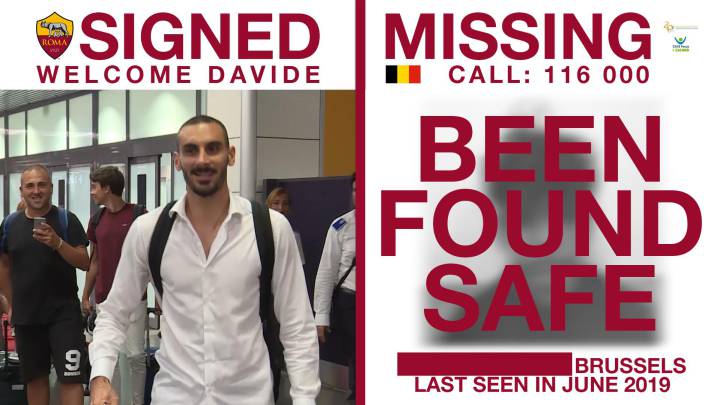 AS Roma new-signing tweets help find two missing children