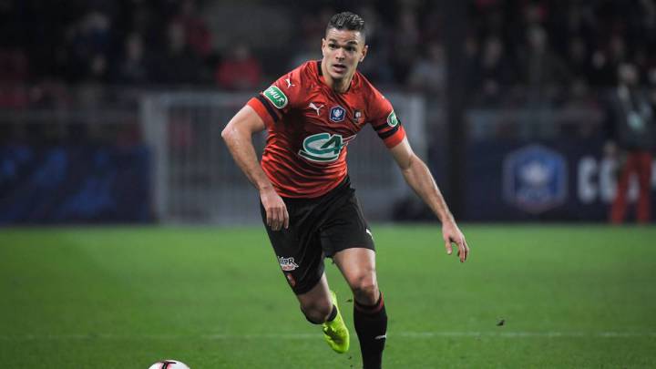 El futbolista francés del Rennes, Hatem Ben Arfa, durante un partido.