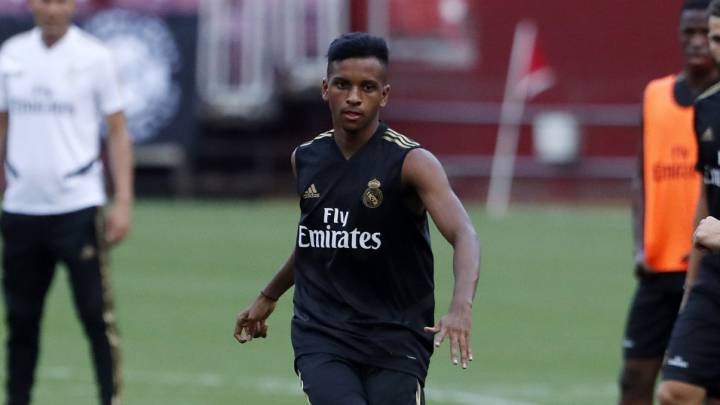 Rodrygo, con el Real Madrid.