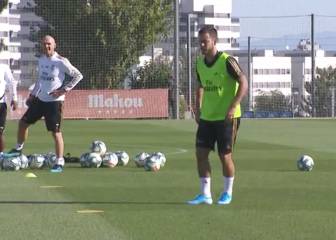 Buenas noticias para Zidane: Hazard entrenó con el grupo
