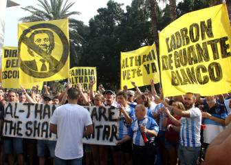 El malaguismo pide la marcha de Al Thani y de la directiva