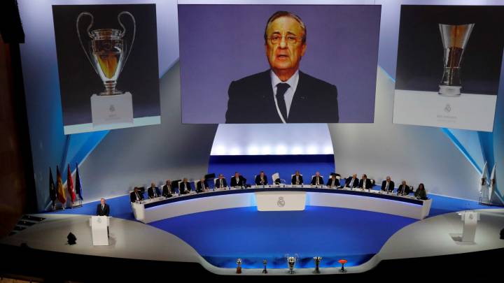 Florentino afrontará este domingo en Valdebebas la Asamblea Anual de Socios Compromisarios.