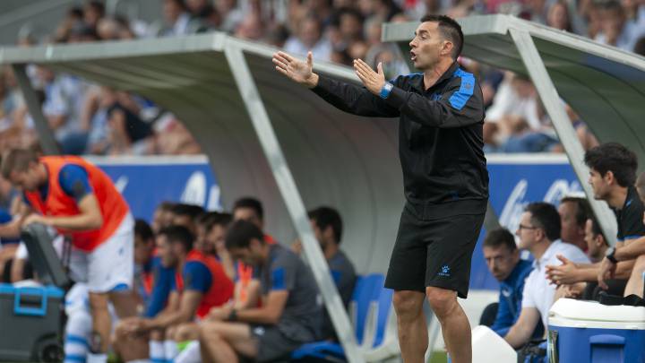 Asier Garitano durante el partido de pretemporada entre Alavés y Real Sociedad disputado este verano.