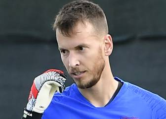 El portero Neto, la gran novedad del entrenamiento