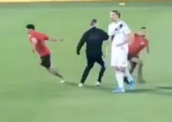 Zlatan Ibrahimovic gives pitch-invading kids short shrift