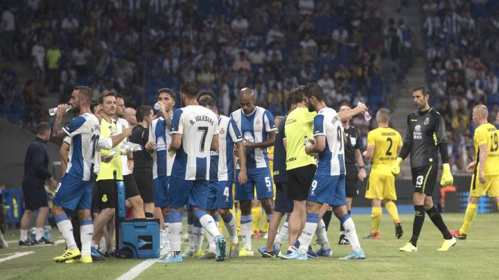 El Espanyol, en su estadio.