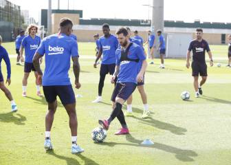 Messi back training and will make Dortmund trip