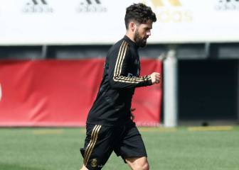 Valverde e Isco trabajan en solitario antes del PSG