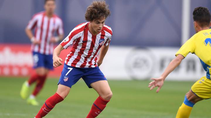 Rodrigo Riquelme con el Atlético B.