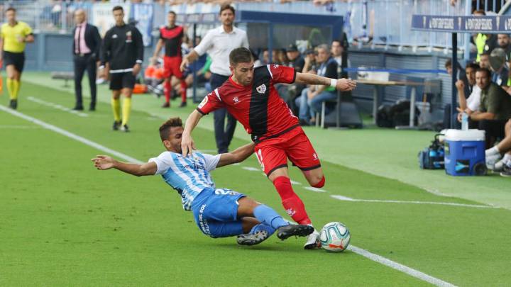 Embarba, autor del gol del empate en La Rosaleda.