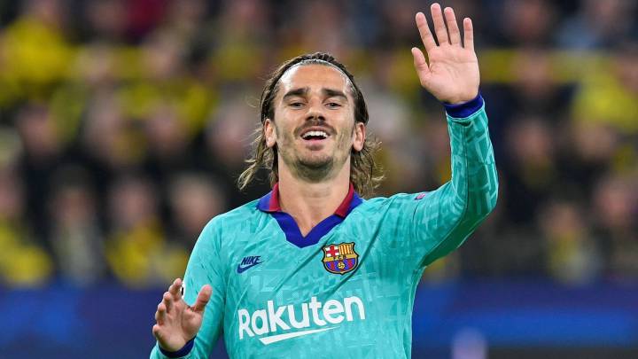 Griezmann, con el Barça.