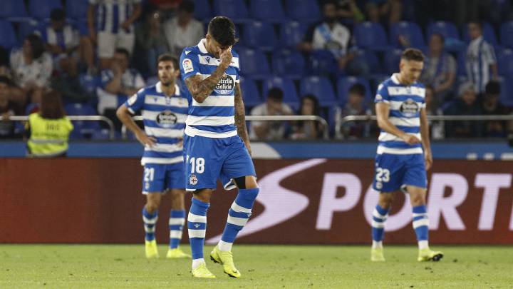Beto da Silva se lamenta tras el empate del Deportivo - Numancia