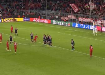 El ardid de Thiago en la falta del 3-0 del Bayern: los rivales aún siguen sin saber cómo ocurrió