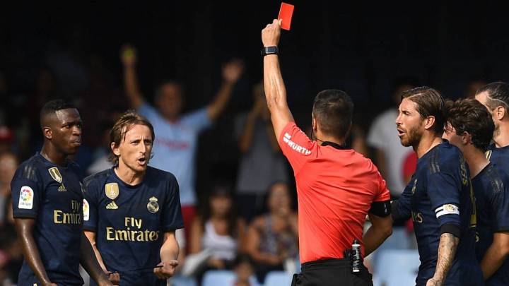 Modric fue expulsado por la famosa 'ley del talón'.