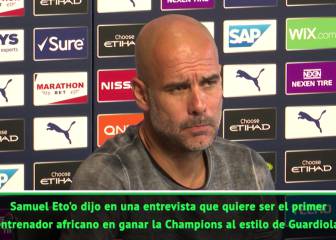 La sorprendente respuesta de Guardiola tras una alabanza de Eto'o hacia él como técnico