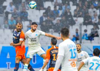 Olympique de Marsella y Montpellier empatan en un partido igualado