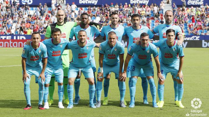 el once del Eibar contra el Levante