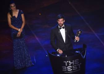 Alisson, mejor portero en los premios The Best