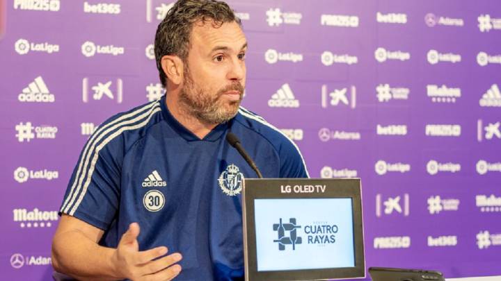 Sergio González, entrenador del Valladolid, en la previa del partido ante el Granada.
