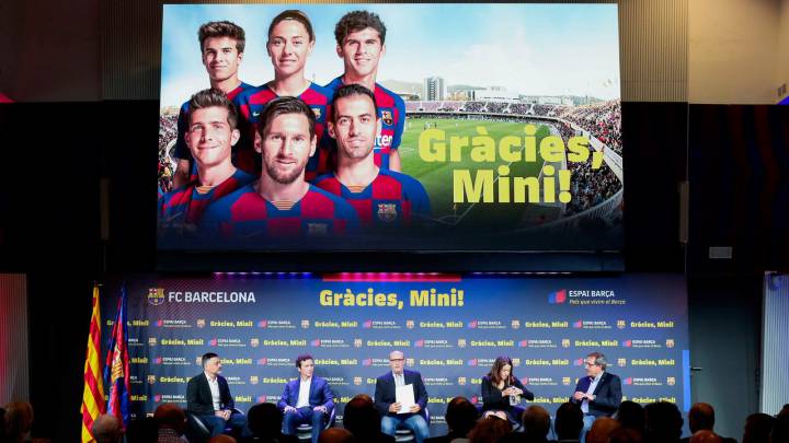 Evento de despedida al Miniestadi.