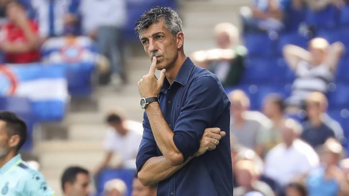 Imanol Alguacil durante el Espanyol-Real Sociedad disputado el pasado fin de semana.