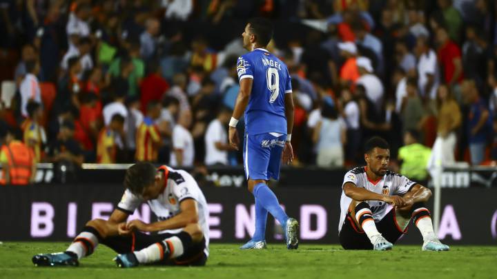 Ángel marcó el tercero para el Getafe.
