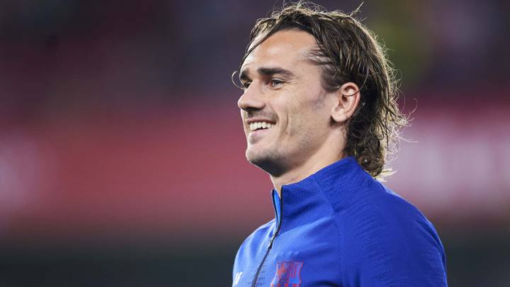 Griezmann, en un partido con el Barcelona.
