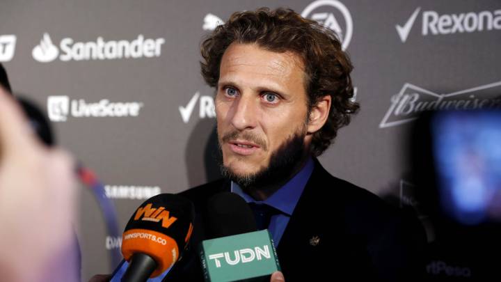 Diego Forlán en la Gala de Embajadores de LaLiga.