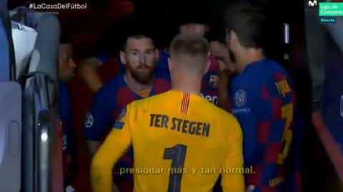 Movistar desvela la charla motivadora de Messi en el túnel cuando el Barça perdía 0-1