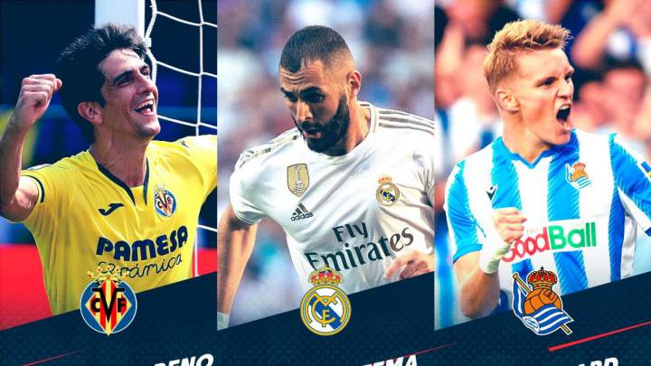 Benzema, Odegaard y Gerard Moreno luchan por ser MVP
