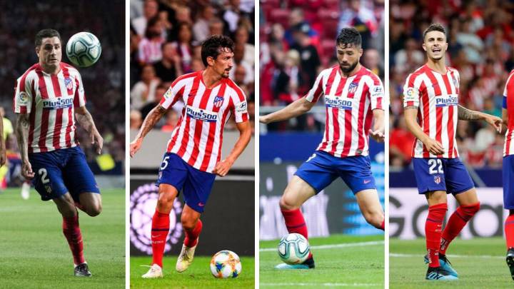 Giménez, Savic, Felipe y Mario Hermoso.