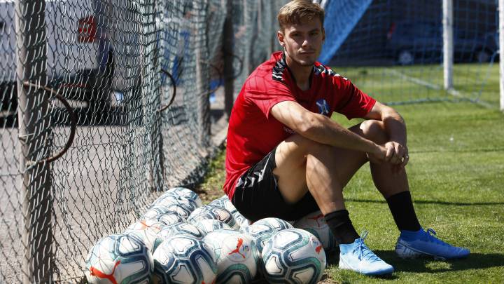 Dani Gómez, delantero del Tenerife y de la Sub-21
