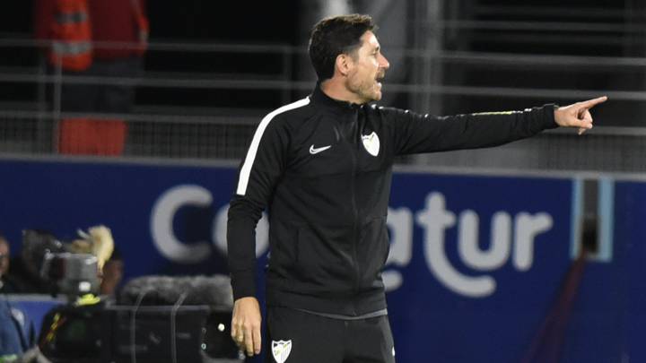 Víctor Sánchez del Amo, en un partido del Málaga.